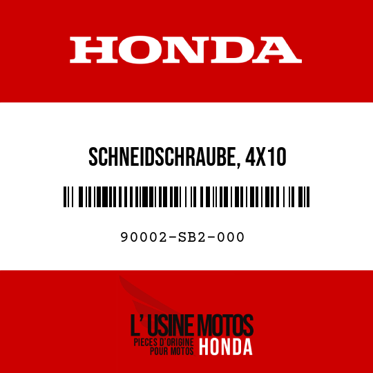 image de 90002-SB2-000 SCHNEIDSCHRAUBE, 4X10