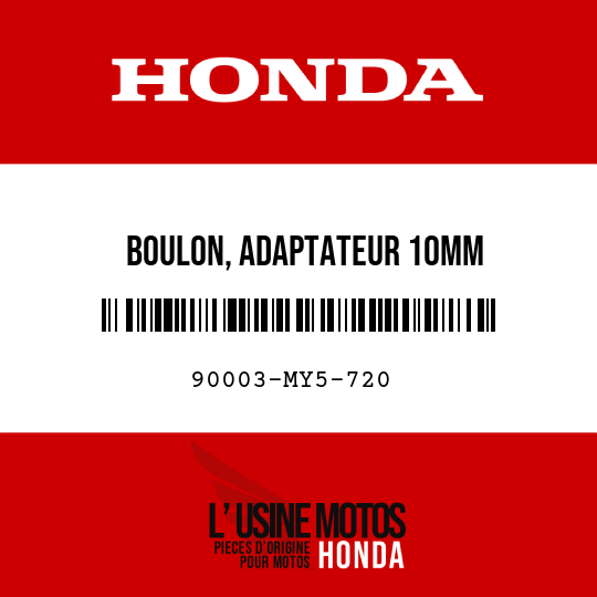 image de 90003-MY5-720 BOULON, ADAPTATEUR 10MM