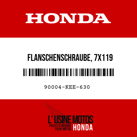 image de 90004-KEE-630 FLANSCHENSCHRAUBE, 7X119
