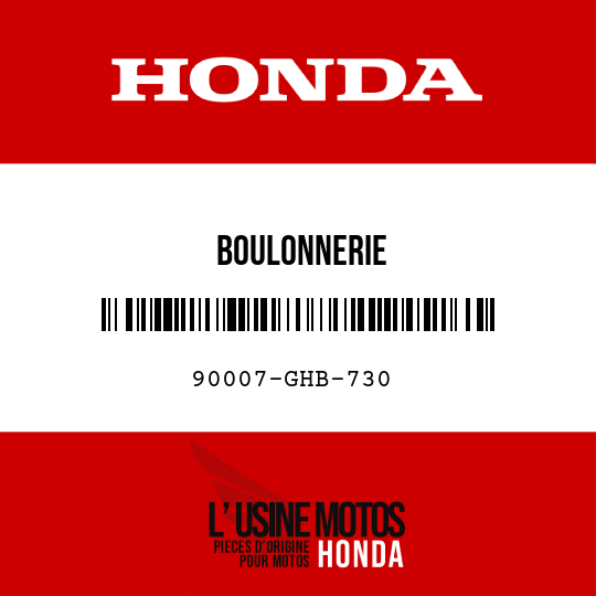 image de 90007-GHB-730 BOULONNERIE