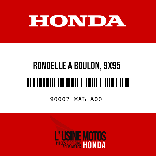 image de 90007-MAL-A00 RONDELLE A BOULON, 9X95