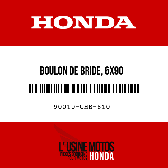 image de 90010-GHB-810 BOULON DE BRIDE, 6X90