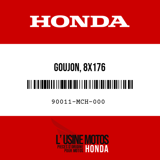 image de 90011-MCH-000 GOUJON, 8X176
