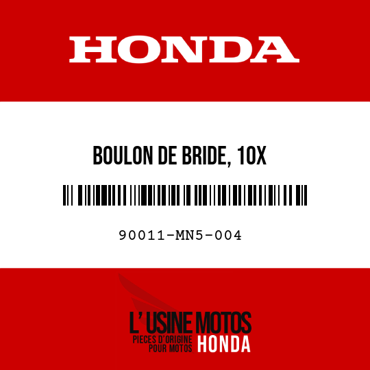 image de 90011-MN5-004 BOULON DE BRIDE, 10X