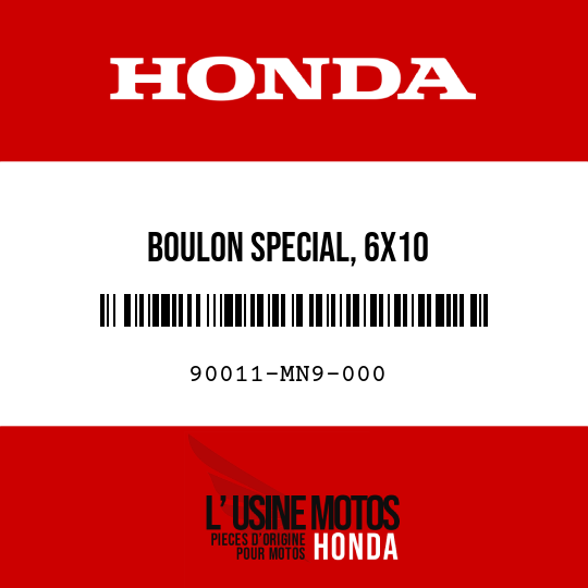 image de 90011-MN9-000 BOULON SPECIAL, 6X10