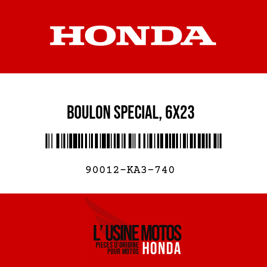 image de 90012-KA3-740 BOULON SPECIAL, 6X23