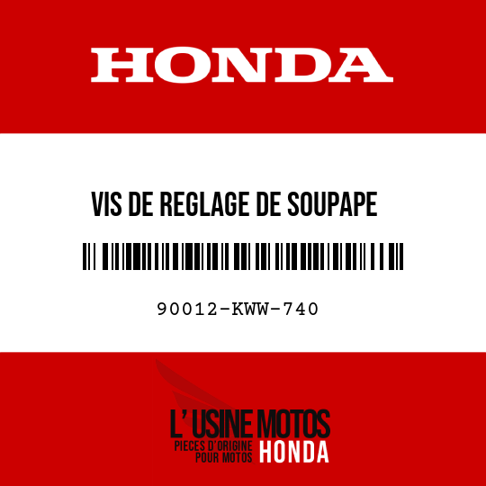 image de 90012-KWW-740 VIS DE REGLAGE DE SOUPAPE