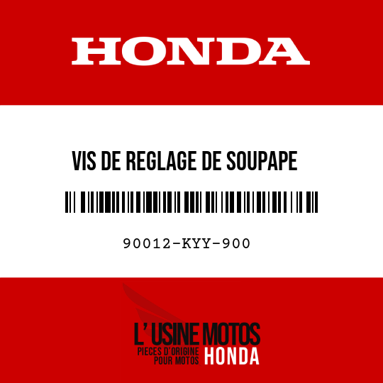 image de 90012-KYY-900 VIS DE REGLAGE DE SOUPAPE