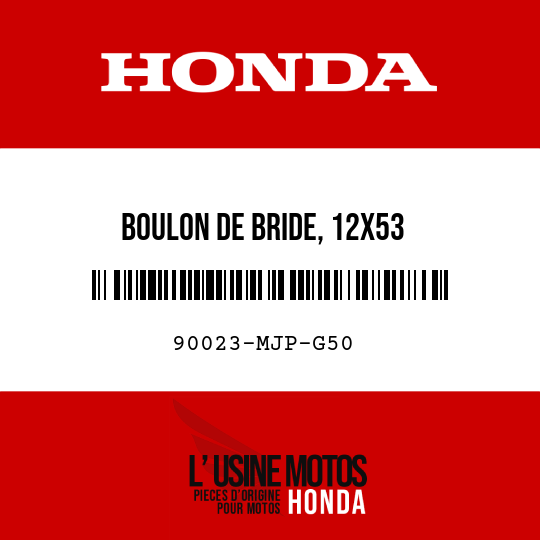 image de 90023-MJP-G50 BOULON DE BRIDE, 12X53