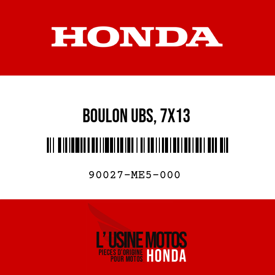 image de 90027-ME5-000 BOULON UBS, 7X13