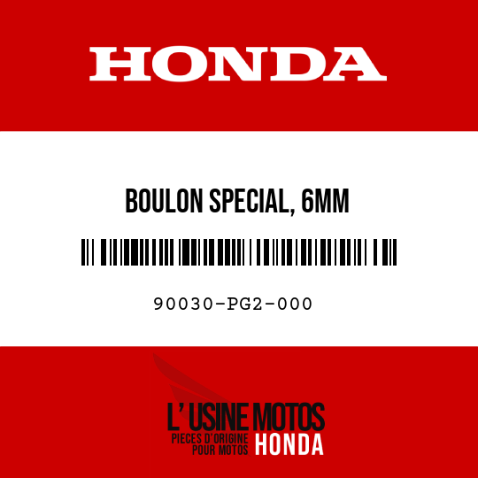 image de 90030-PG2-000 BOULON SPECIAL, 6MM
