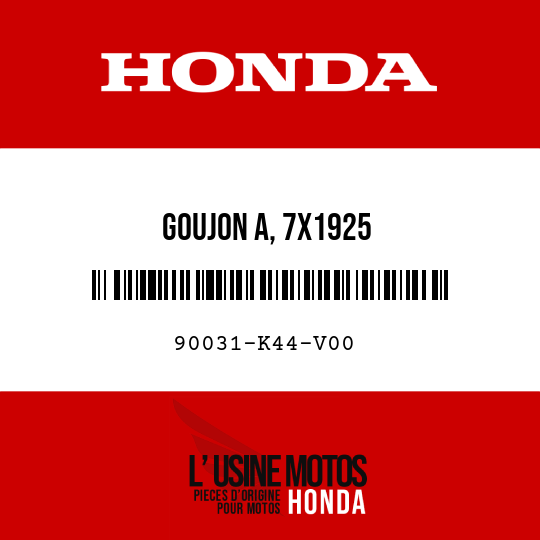 image de 90031-K44-V00 GOUJON A, 7X1925