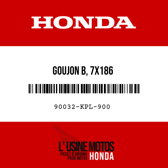 image de 90032-KPL-900 GOUJON B, 7X186