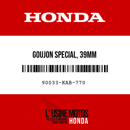 image de 90033-KAB-770 GOUJON SPECIAL, 39MM