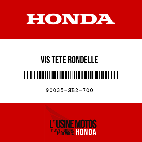 image de 90035-GB2-700 VIS TETE RONDELLE