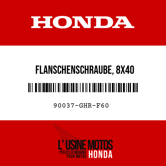 image de 90037-GHR-F60 FLANSCHENSCHRAUBE, 8X40