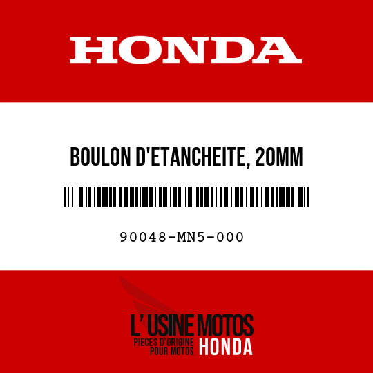 image de 90048-MN5-000 BOULON D'ETANCHEITE, 20MM
