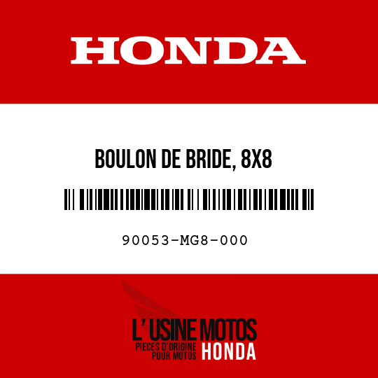 image de 90053-MG8-000 BOULON DE BRIDE, 8X8