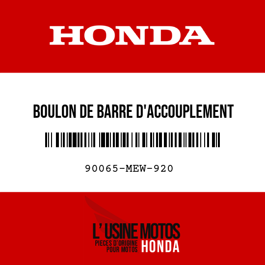 image de 90065-MEW-920 BOULON DE BARRE D'ACCOUPLEMENT
