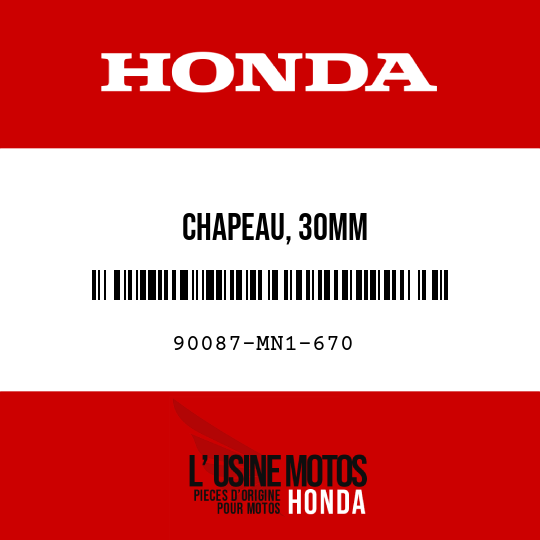 image de 90087-MN1-670 CHAPEAU, 30MM