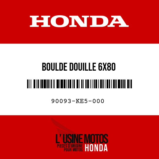 image de 90093-KE5-000 BOULDE DOUILLE 6X80