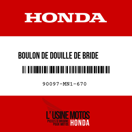 image de 90097-MN1-670 BOULON DE DOUILLE DE BRIDE    SPECIAL, 6X20