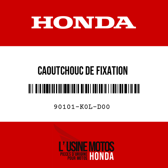 image de 90101-K0L-D00 CAOUTCHOUC DE FIXATION