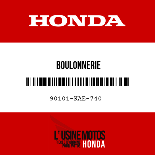 image de 90101-KAE-740 BOULONNERIE