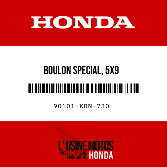 image de 90101-KRN-730 BOULON SPECIAL, 5X9