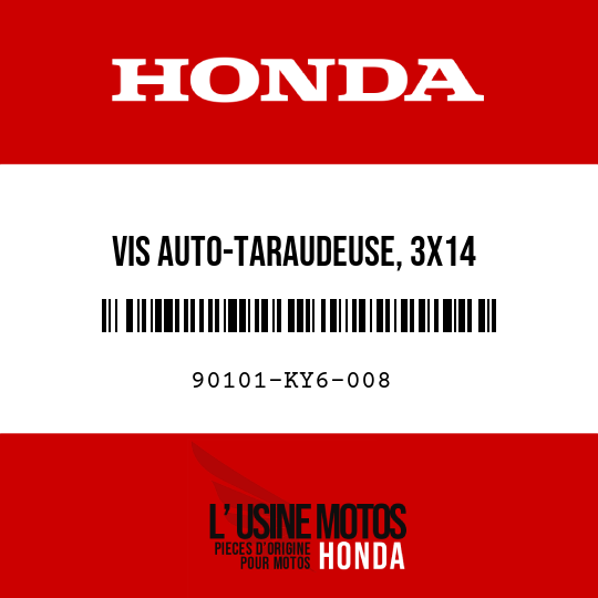 image de 90101-KY6-008 VIS AUTO-TARAUDEUSE, 3X14