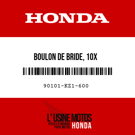 image de 90101-KZ1-600 BOULON DE BRIDE, 10X