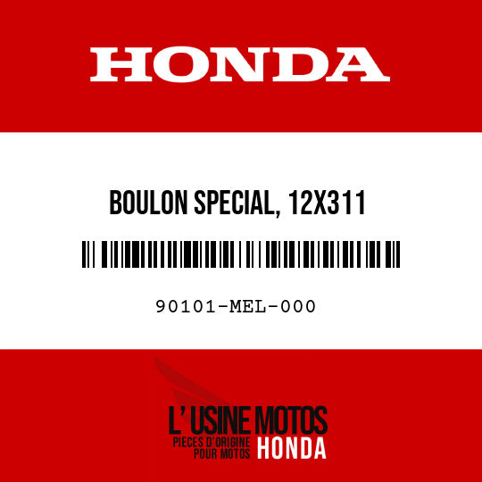 image de 90101-MEL-000 BOULON SPECIAL, 12X311