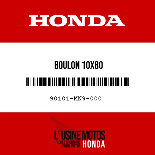 image de 90101-MN9-000 BOULON 10X80