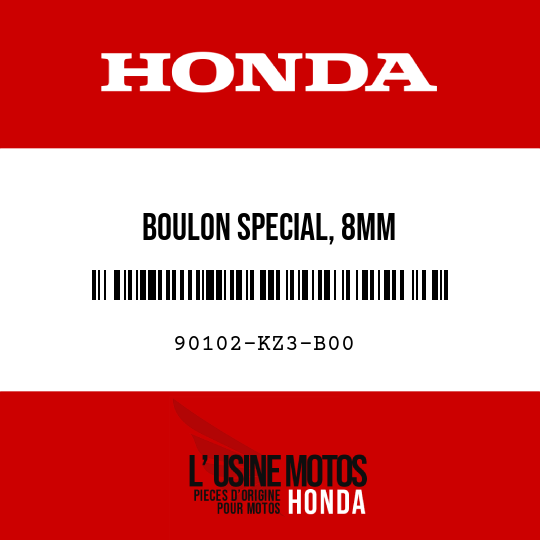 image de 90102-KZ3-B00 BOULON SPECIAL, 8MM
