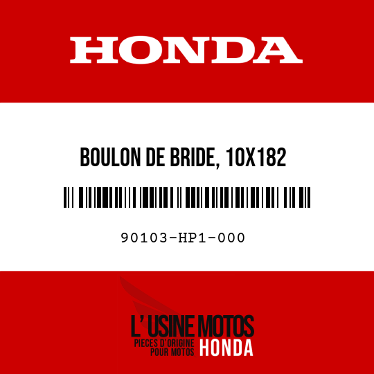 image de 90103-HP1-000 BOULON DE BRIDE, 10X182
