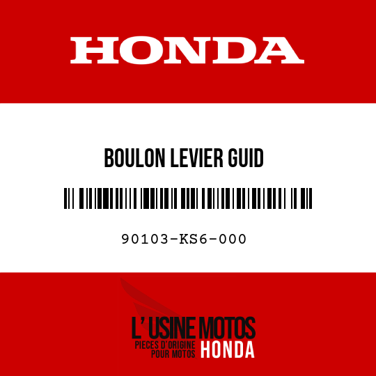 image de 90103-KS6-000 BOULON LEVIER GUID