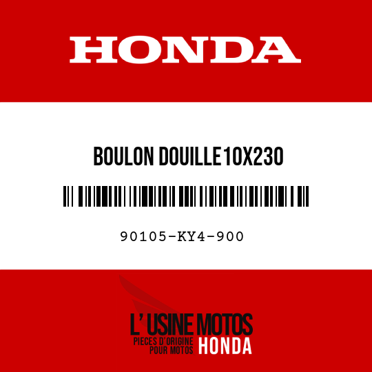 image de 90105-KY4-900 BOULON DOUILLE10X230