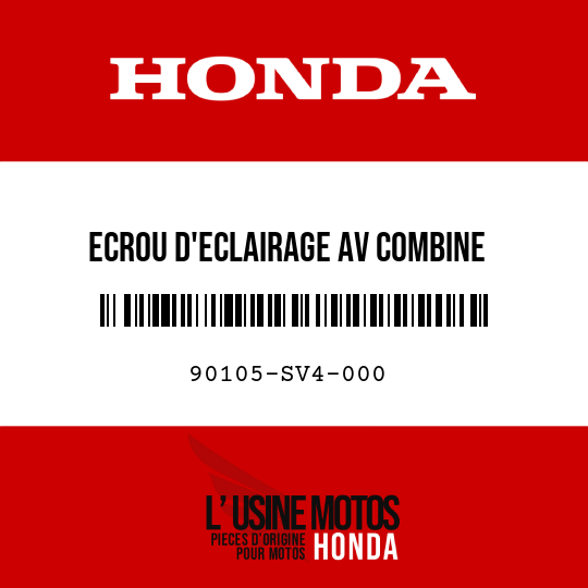 image de 90105-SV4-000 ECROU D'ECLAIRAGE AV COMBINE