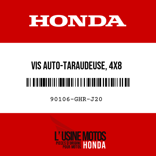 image de 90106-GHR-J20 VIS AUTO-TARAUDEUSE, 4X8
