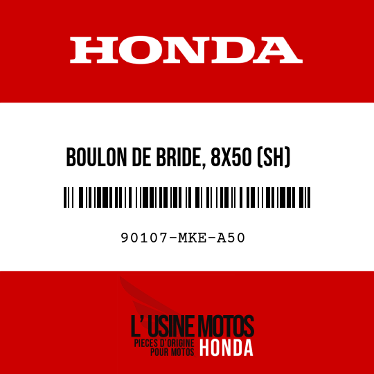 image de 90107-MKE-A50 BOULON DE BRIDE, 8X50 (SH)