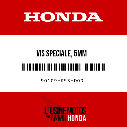 image de 90109-K53-D00 VIS SPECIALE, 5MM