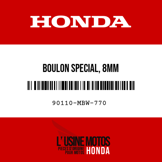 image de 90110-MBW-770 BOULON SPECIAL, 8MM