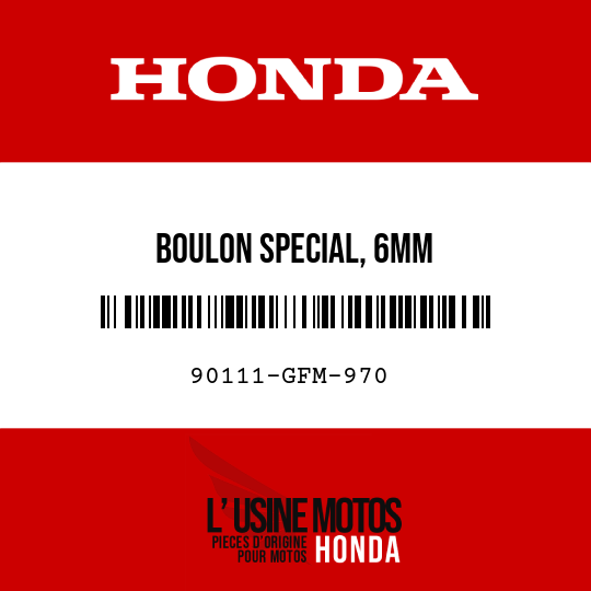 image de 90111-GFM-970 BOULON SPECIAL, 6MM