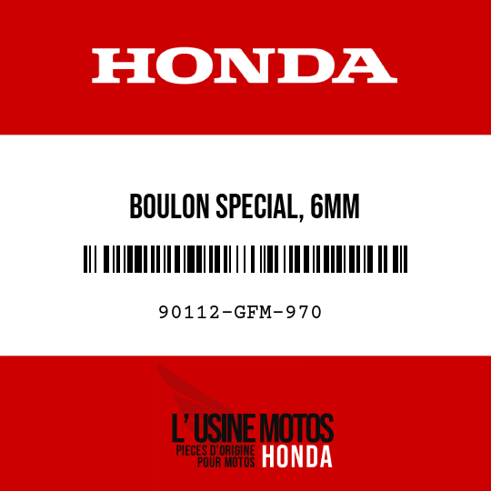 image de 90112-GFM-970 BOULON SPECIAL, 6MM