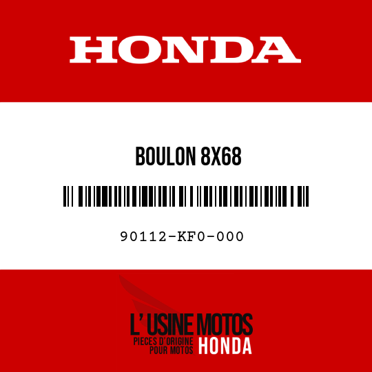 image de 90112-KF0-000 BOULON 8X68