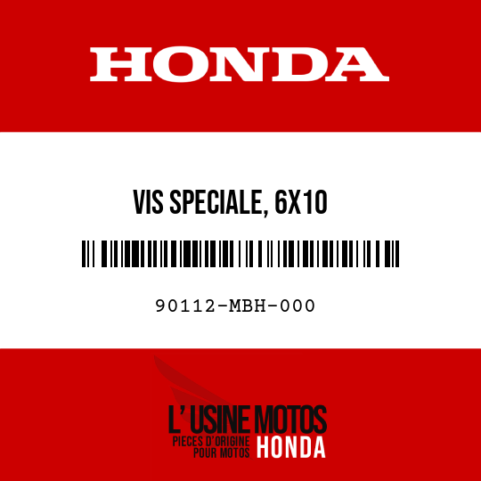 image de 90112-MBH-000 VIS SPECIALE, 6X10