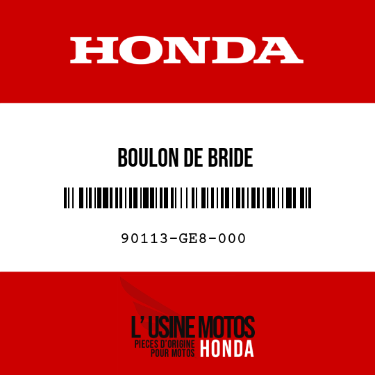 image de 90113-GE8-000 BOULON DE BRIDE