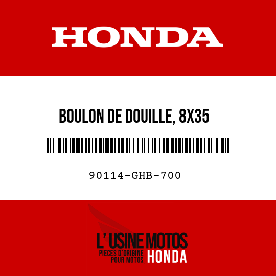 image de 90114-GHB-700 BOULON DE DOUILLE, 8X35