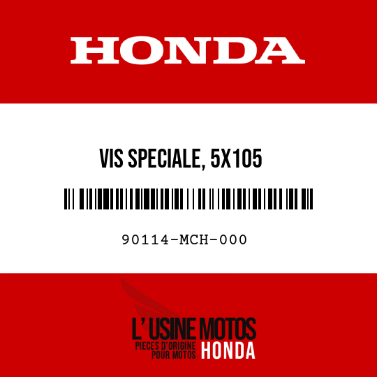 image de 90114-MCH-000 VIS SPECIALE, 5X105