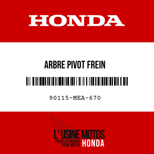 image de 90115-MEA-670 ARBRE PIVOT FREIN
